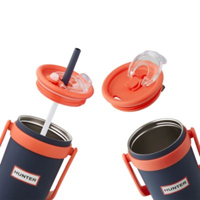 Hunter SwiftSip 40oz. Hydration Stainless Steel Screw Top Tumbler with Flip Carry Handle and Silicone Straw