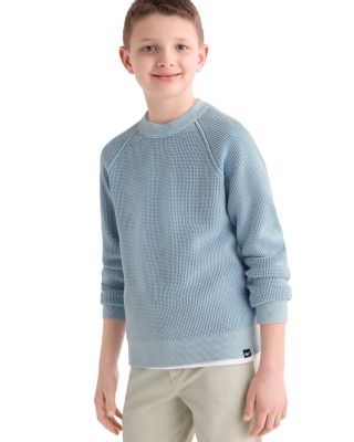 Boys' Garment Dyed Beach Waffle Crewneck Sweater - Little Kid