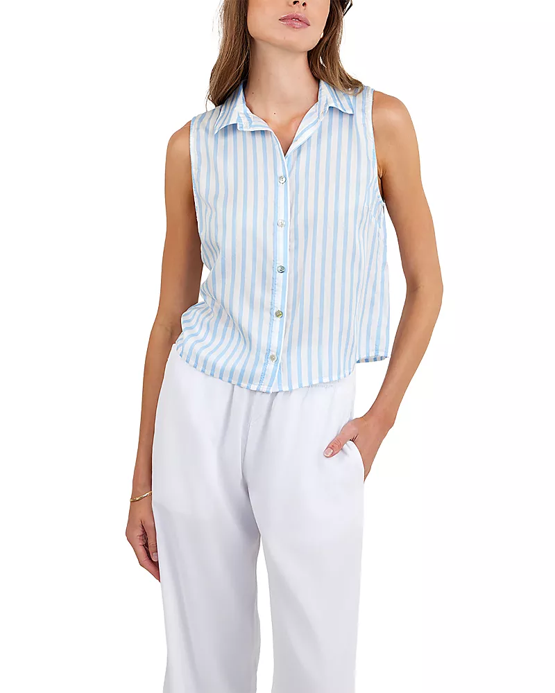 Bella Dahl Clean Sleeveless Button Down Top