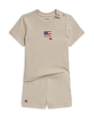 Girls' Flag Jersey Tee & French Terry Shorts Set - Baby