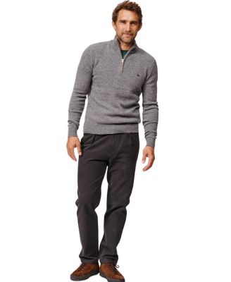  Pepper Lambswool Zip Neck Sweater