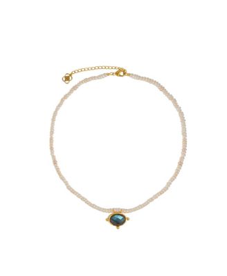 Women's Sorel Pearl and Labradorite Beaded Necklace