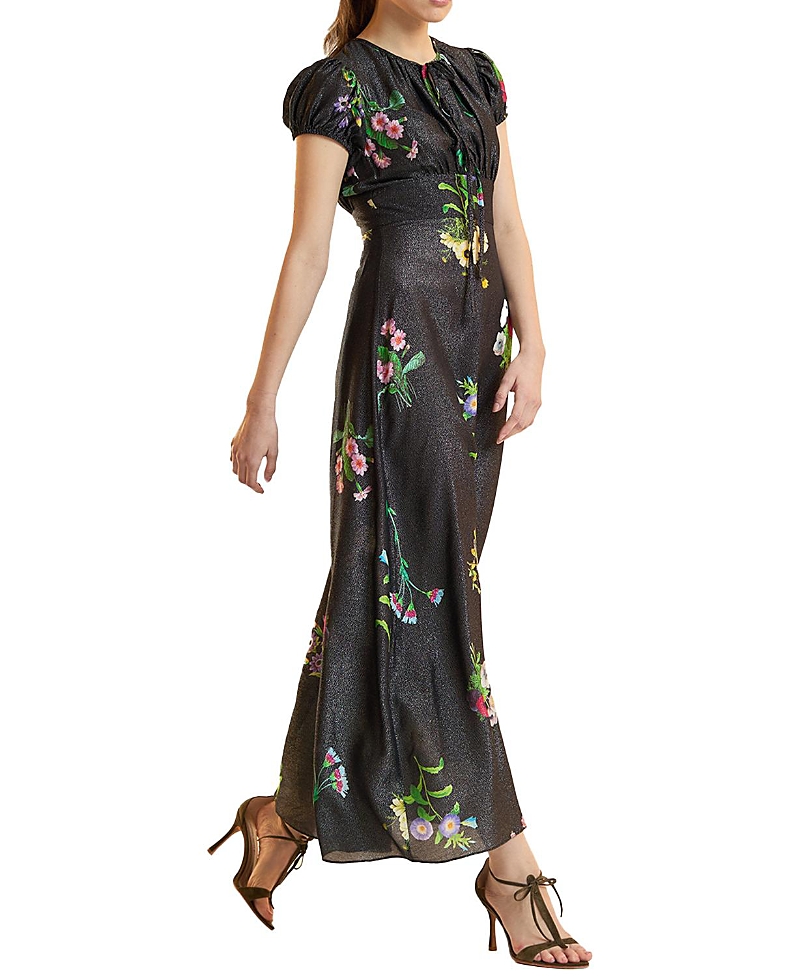 Cynthia Rowley Printed Lurex Midi Dress