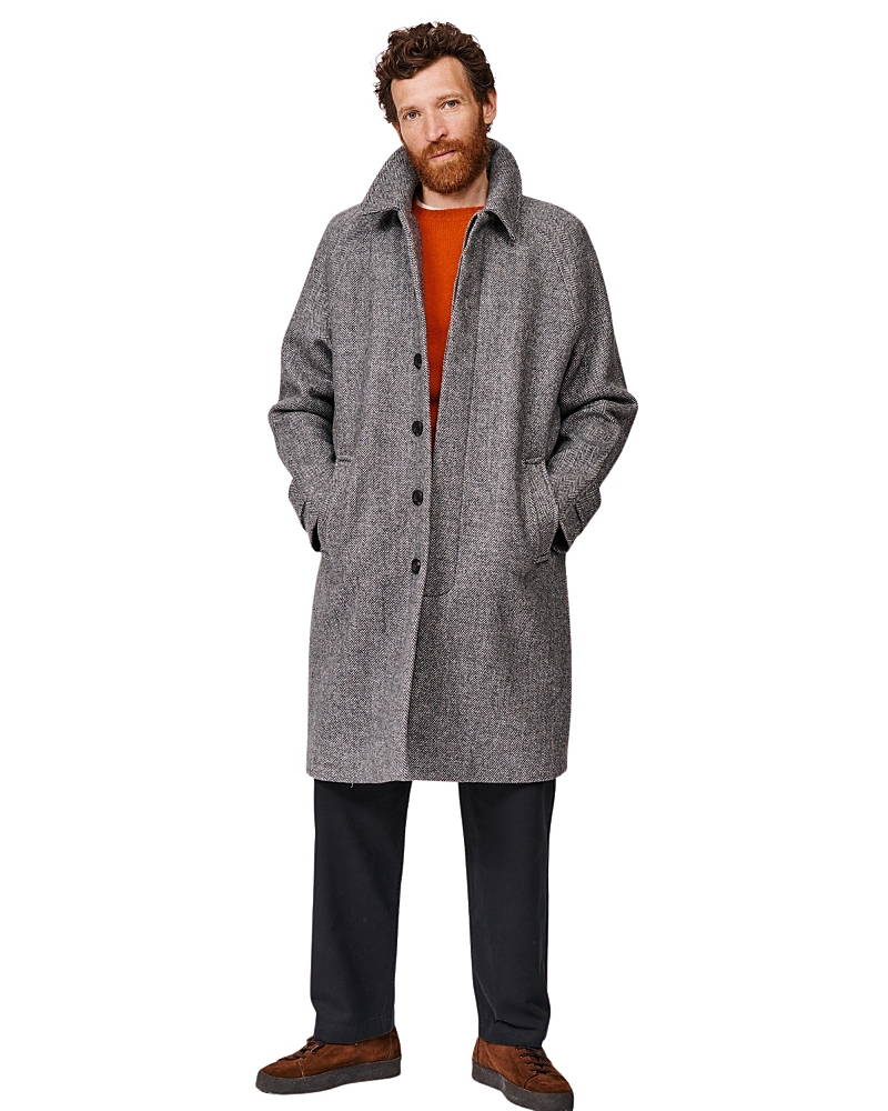Aubin Dawes Wool Blend Overcoat