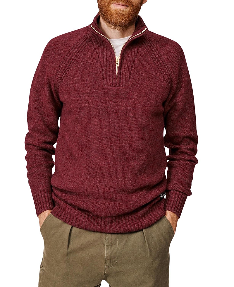 Aubin Pelham Zip Neck Sweater
