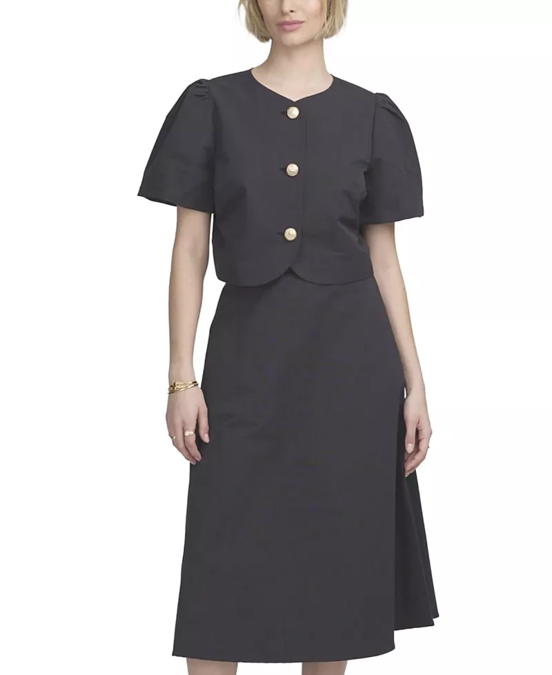Elle Collection Shirred Sleeve Top
