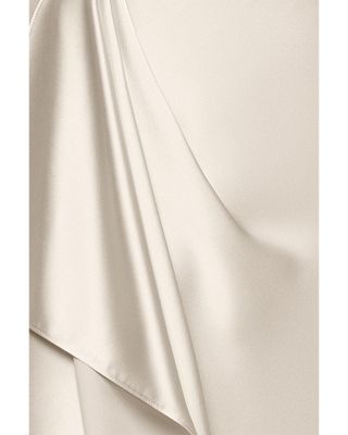 Satin Long Sleeve Maxi Gown - Exclusive