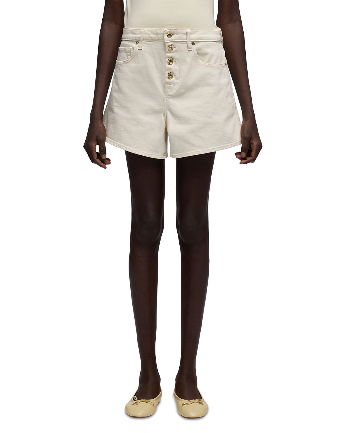 7 For All Mankind Kori Mid Rise Jean Shorts