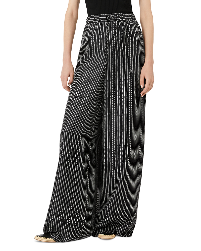Max Mara Mxmclarino Silk Wide Leg Pants