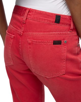 Low Rise Cigarette Jeans in Flame