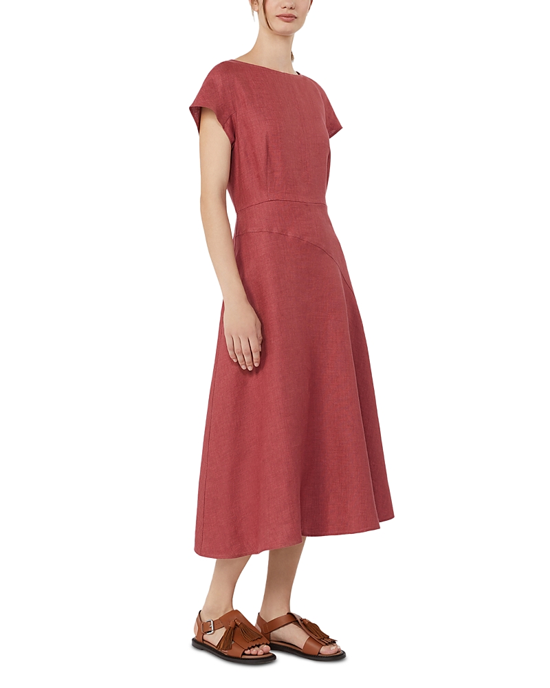 Weekend Max Mara Wkdesordio Linen Canvas Midi Dress