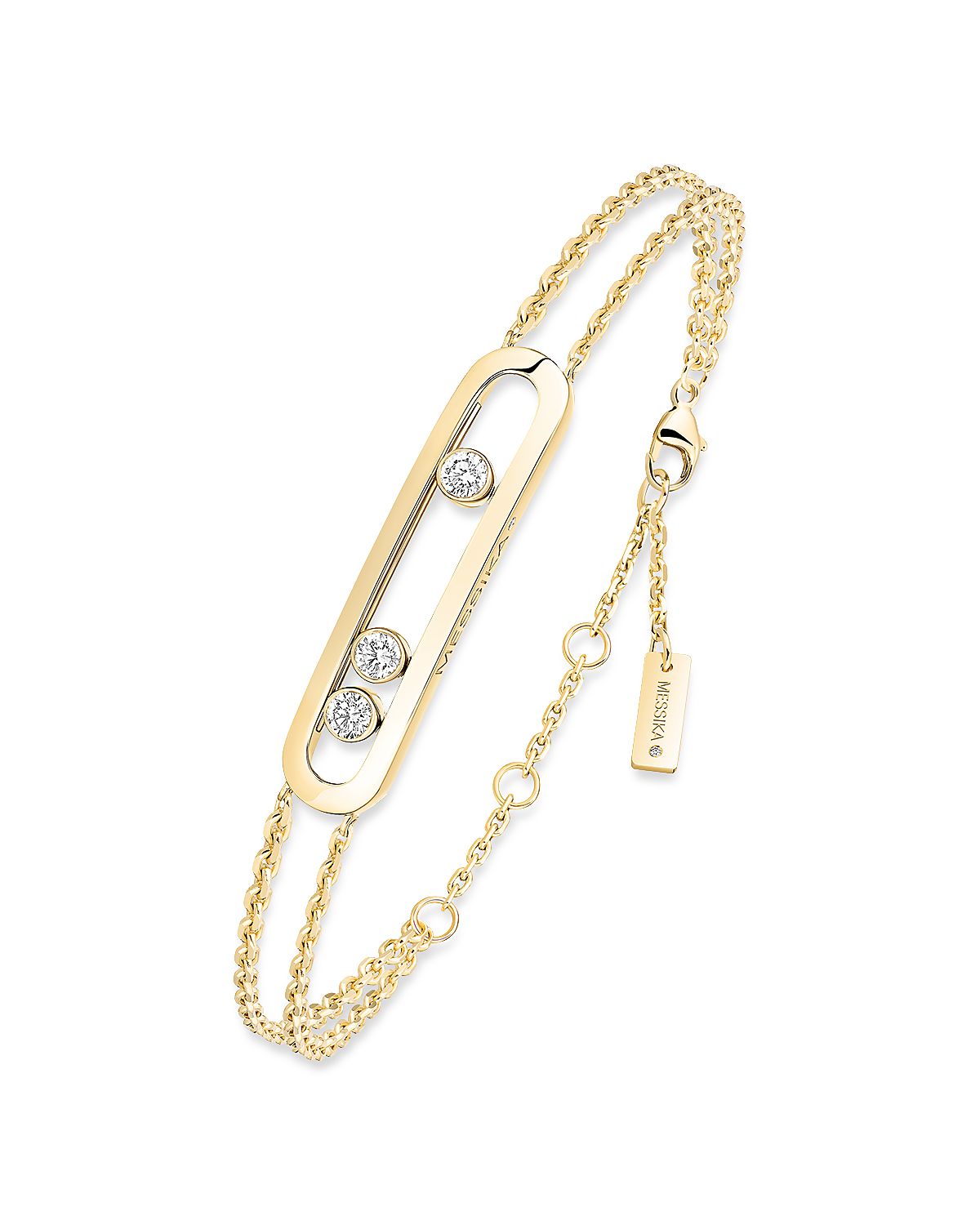 Messika 18K Yellow Gold Diamond Move Classique Bracelet