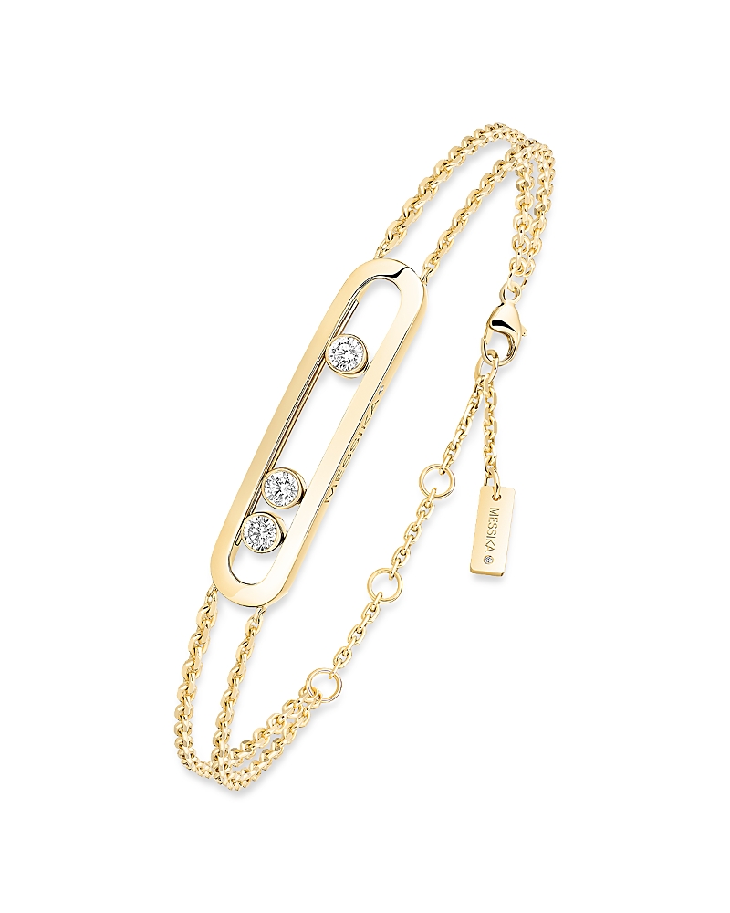 Messika 18K Yellow Gold Diamond Move Classique Bracelet