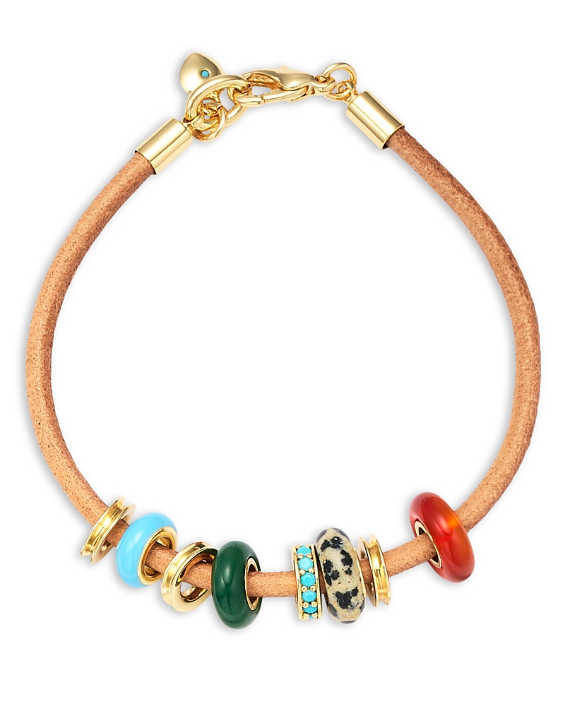Roxanne Assoulin Leather Stone Slider Bracelet