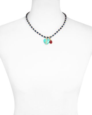 Semi Precious Heishi Necklace, 17"