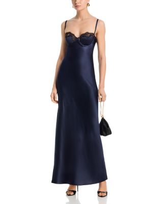 Shayla Silk Bias Cut Maxi Dress