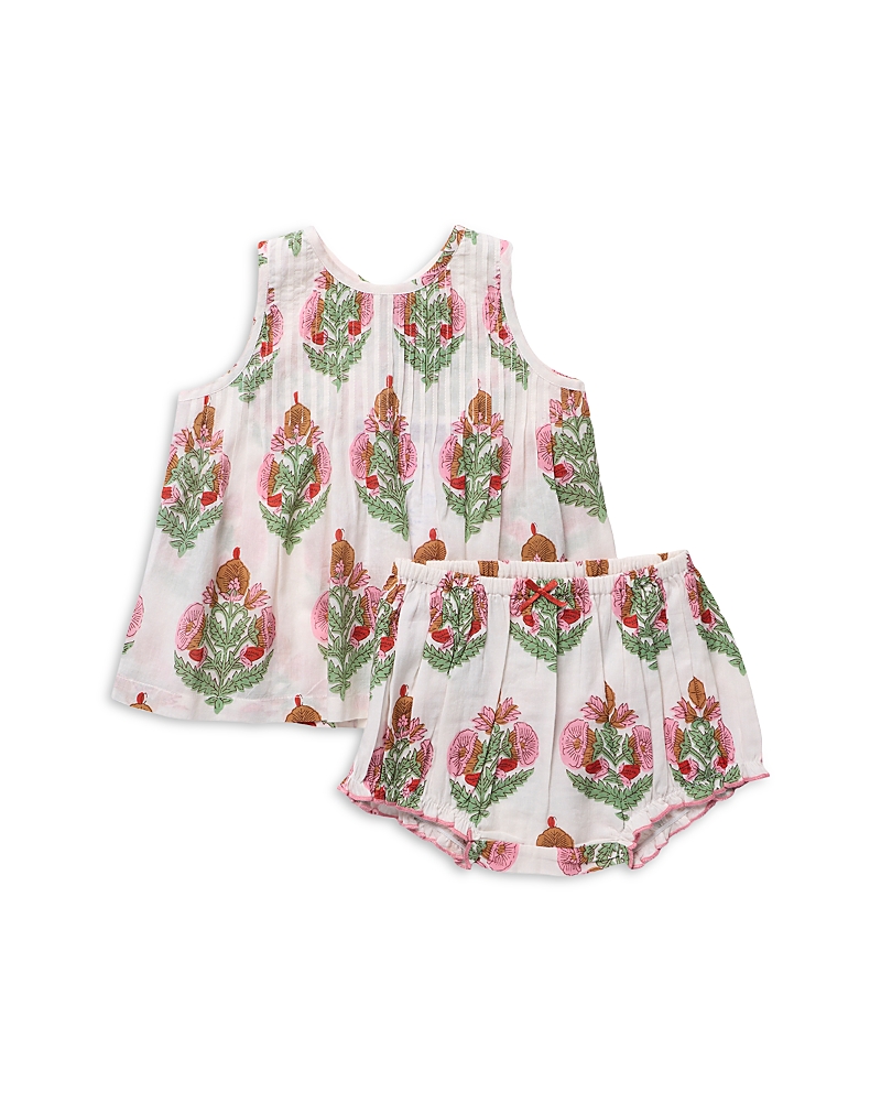 Pink Chicken Girls' Jaipur Top & Diaper Cover Set - Baby