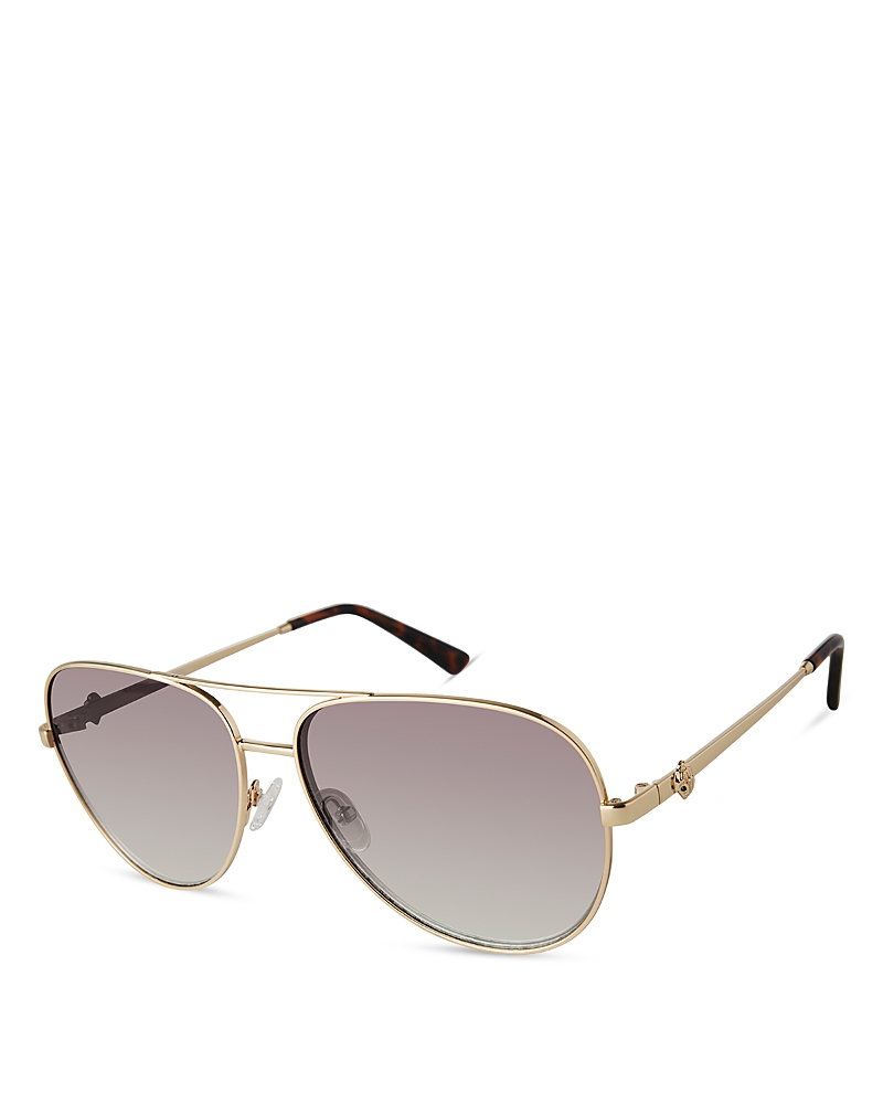 Kurt Geiger London Aviator Sunglasses, 62mm