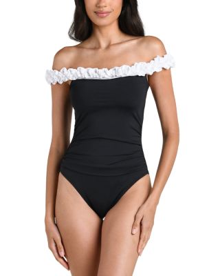 Island Goddess Off The Shoulder One Piece Swimsuit