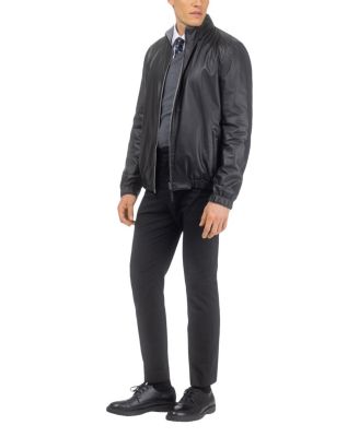  Men's Nappa Leather Jacket Reversible to Cashmere & Wool Crafted From Loro Piana