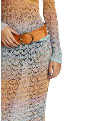  Ombre Space Dye Crochet Skirt