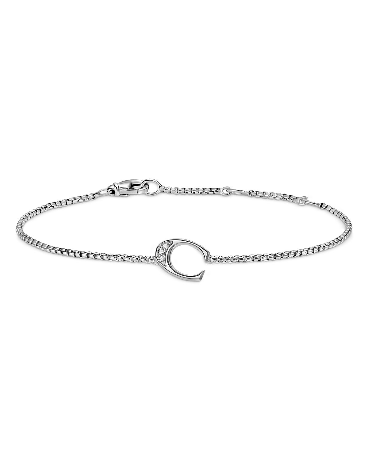 David Yurman Petite Initial Chain Bracelet
