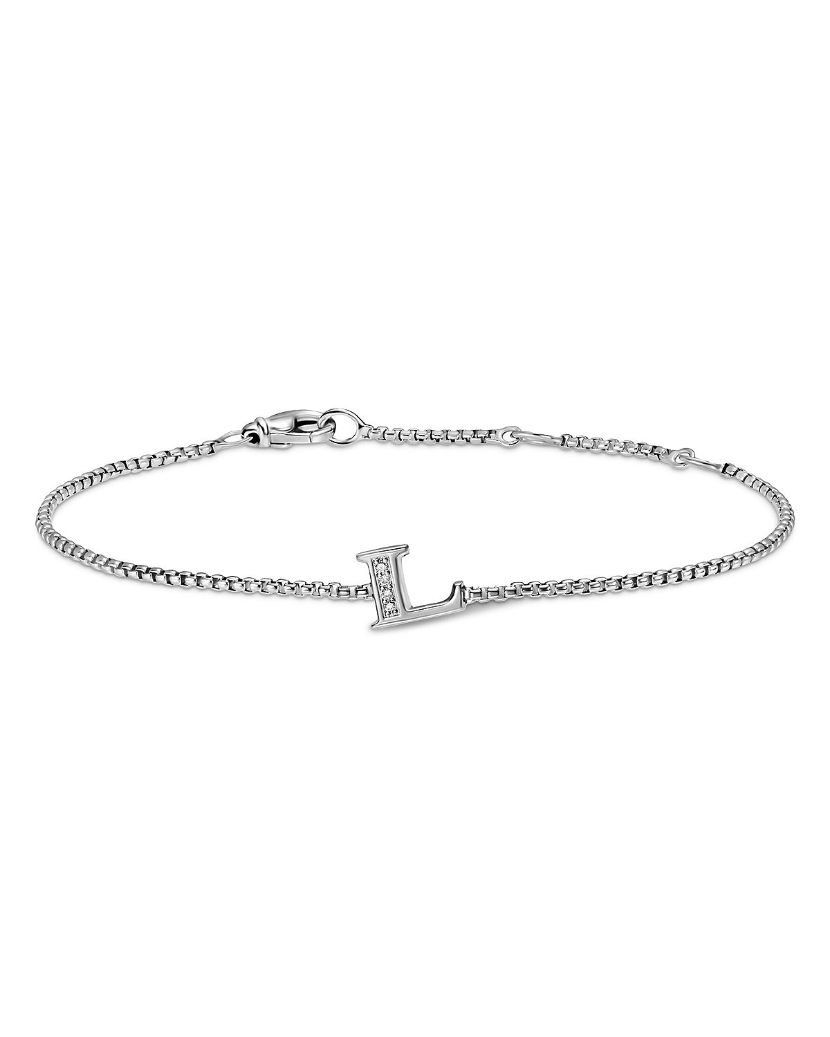David Yurman Petite Initial Chain Bracelet