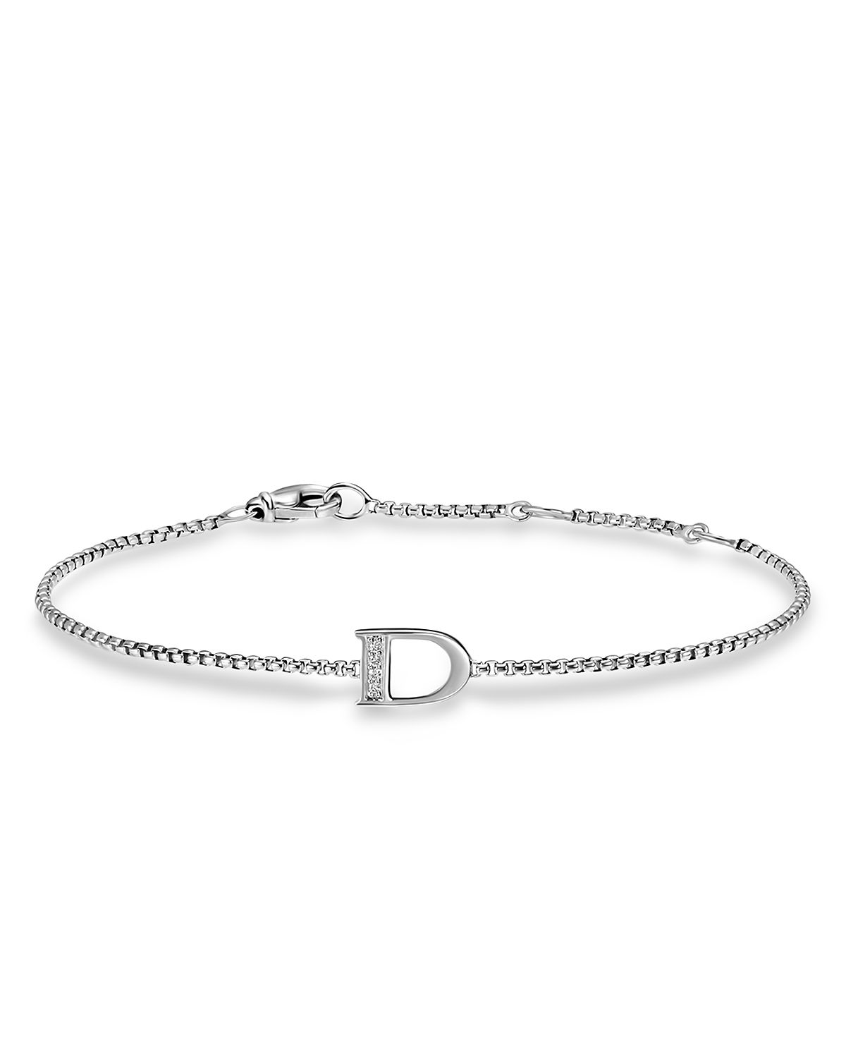 David Yurman Petite Initial Chain Bracelet