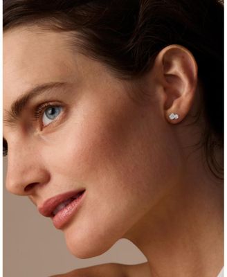  Toi et Moi Studs in 14K Yellow Gold, 0.82ctw Round Brilliant & Pear Lab Grown Diamonds