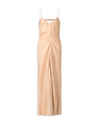 Pongee Silk Maxi Dress