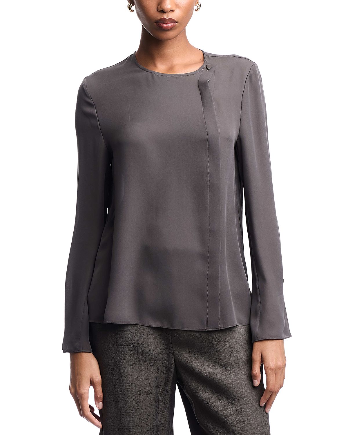 Emporio Armani Double Georgette Silk Blouse