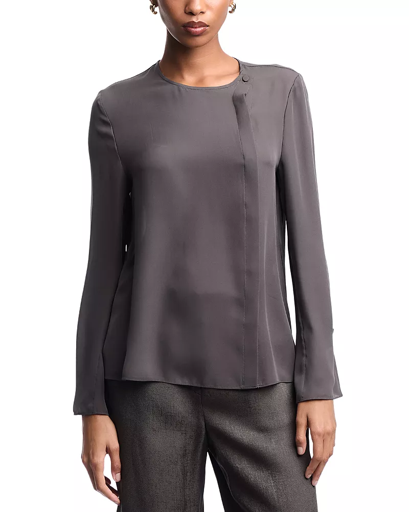 Emporio Armani Double Georgette Silk Blouse