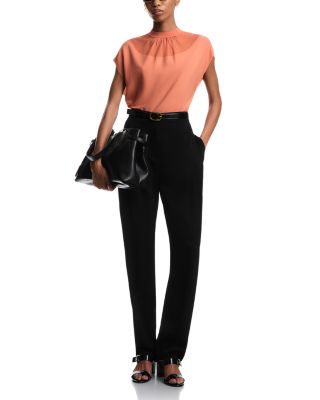 Dolman Cap Sleeve Ribbed Knit Top