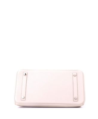 Birkin 30 Handbag Light Togo with Palladium Hardware