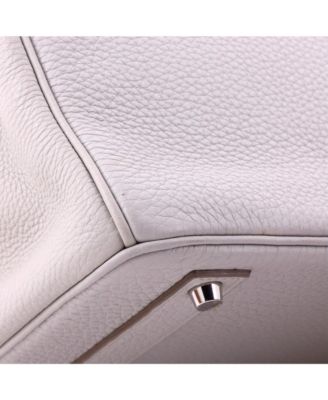 Birkin 40 Handbag Grey Togo with Palladium Hardware