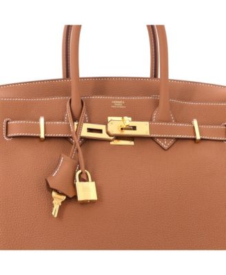 Birkin 30 Handbag Brown Togo with Gold Hardware