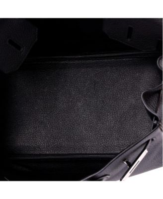 Birkin 30 Handbag Black Togo with Palladium Hardware