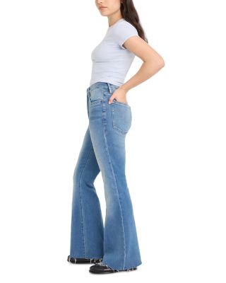 Good Petite Mid Rise Flare Jeans in Indigo 1211