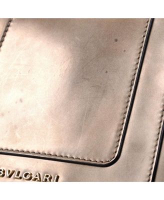  Small Serpenti Forever Square Shoulder Bag Metallic Leather