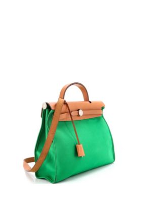 31 Herbag Zip Berline Vache Canvas and Leather