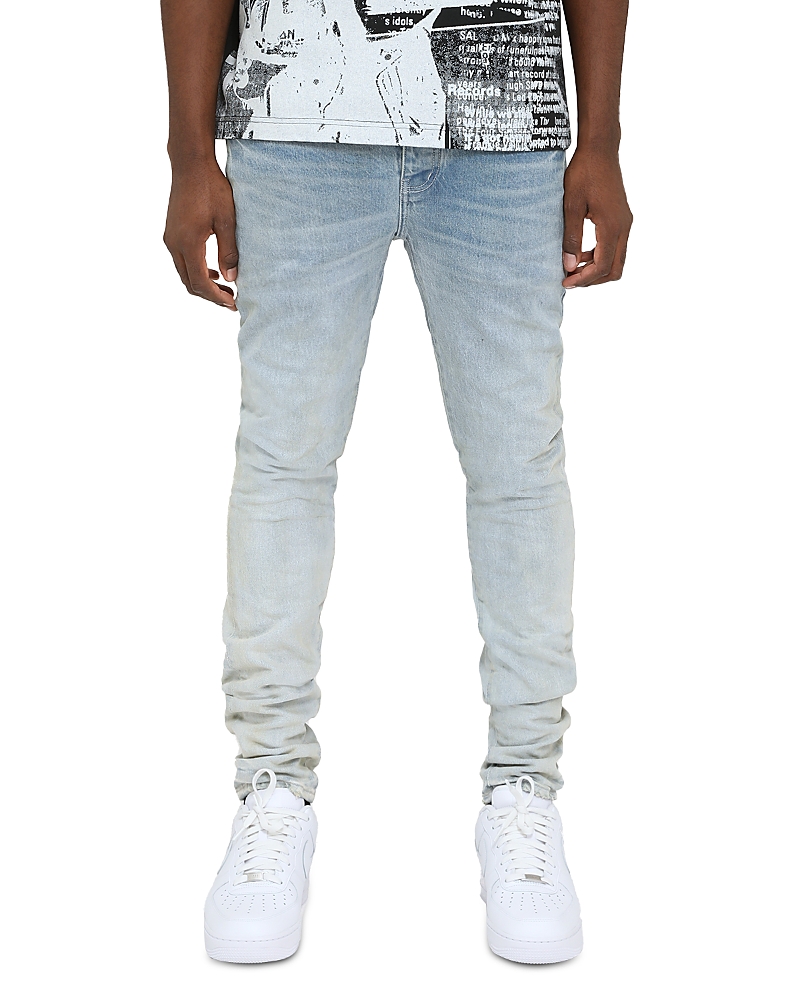 Purple Brand Skinny Fit Rhone Fade Jeans in Light Indigo
