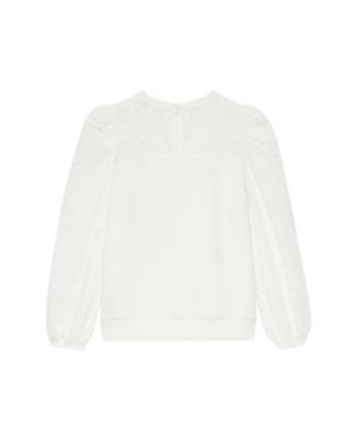  Women's Broderie Detail Sweatshirt