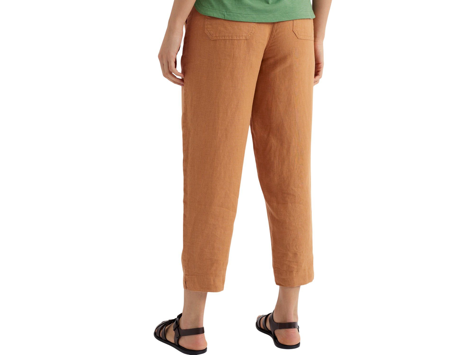 Saltings Linen Cropped Trousers — Image 9