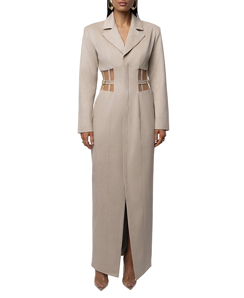 Jluxlabel Toffee Haze Suede Dress