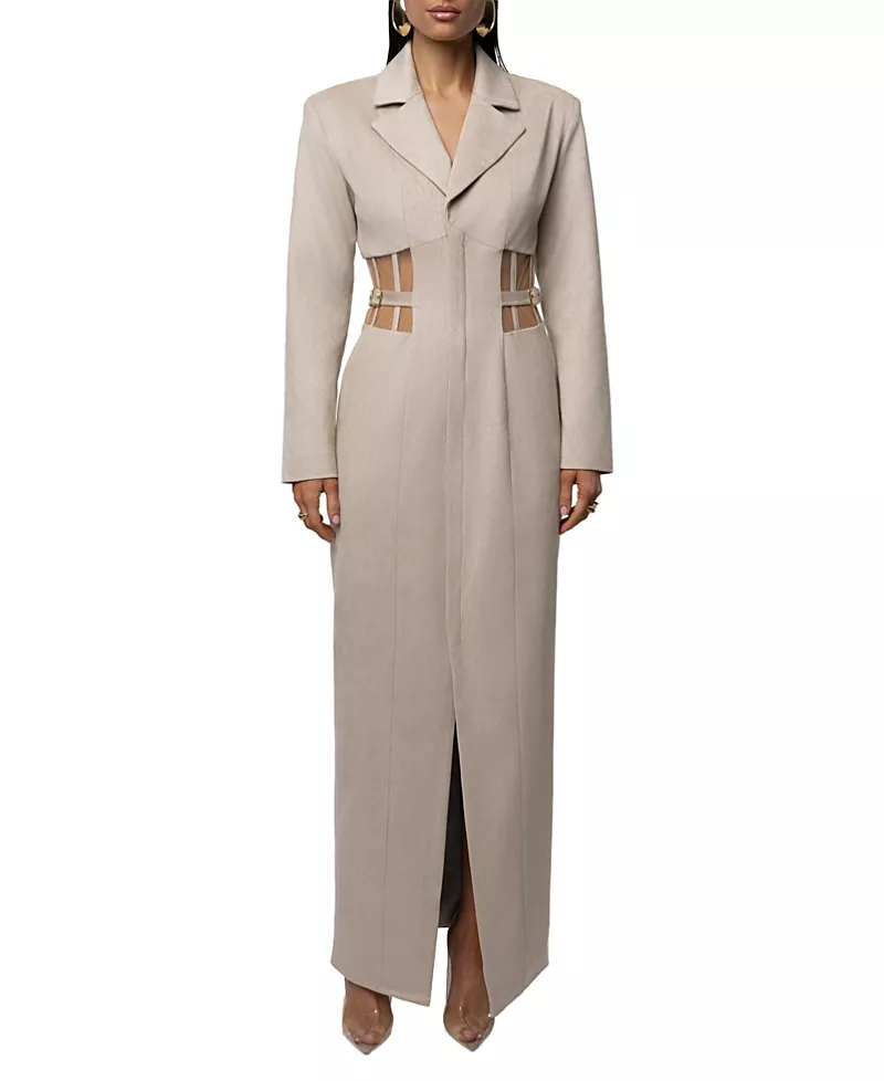 Jluxlabel Toffee Haze Suede Dress