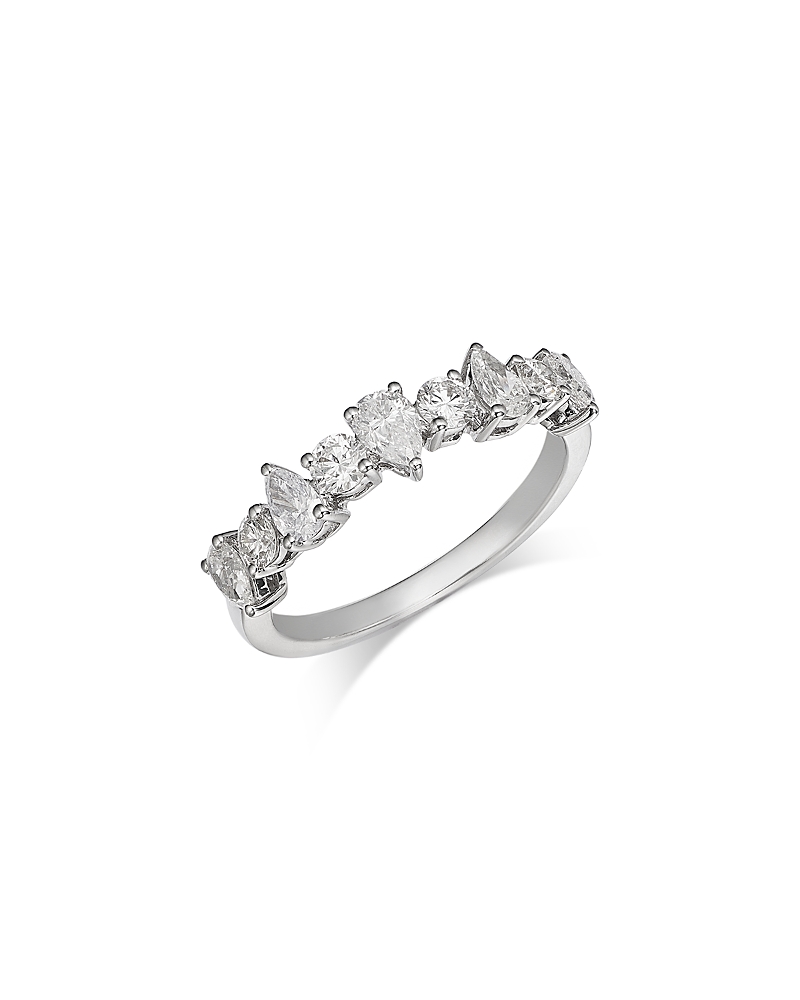 Bloomingdale's Fine Collection Diamond Pear & Round Band in 18K Gold, 1.02 tcw