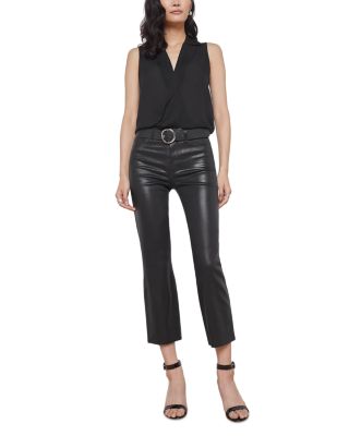 Kendra High Rise Cropped Flared Jeans in Driftwood