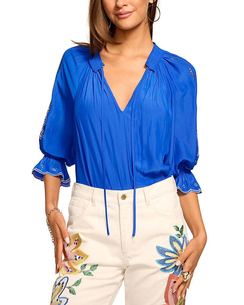 Ramy Brook Haven Lattice Trim Top