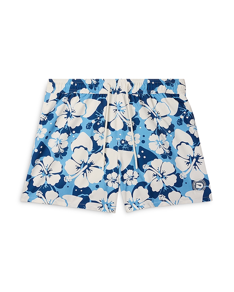 The Drip Shop Boys' Hibiscus Swim Shorts - Big Kid