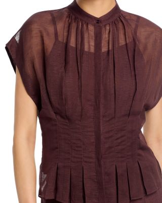 Badavina Pleated Blouse - Exclusive
